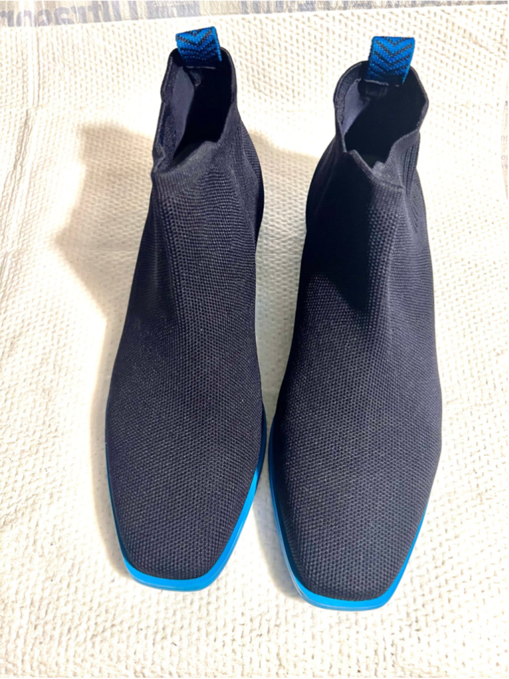 Vivaia Ryan Pro Square-Toe Water-Repellent Navy Ankle Boots Women Size 41/9.5